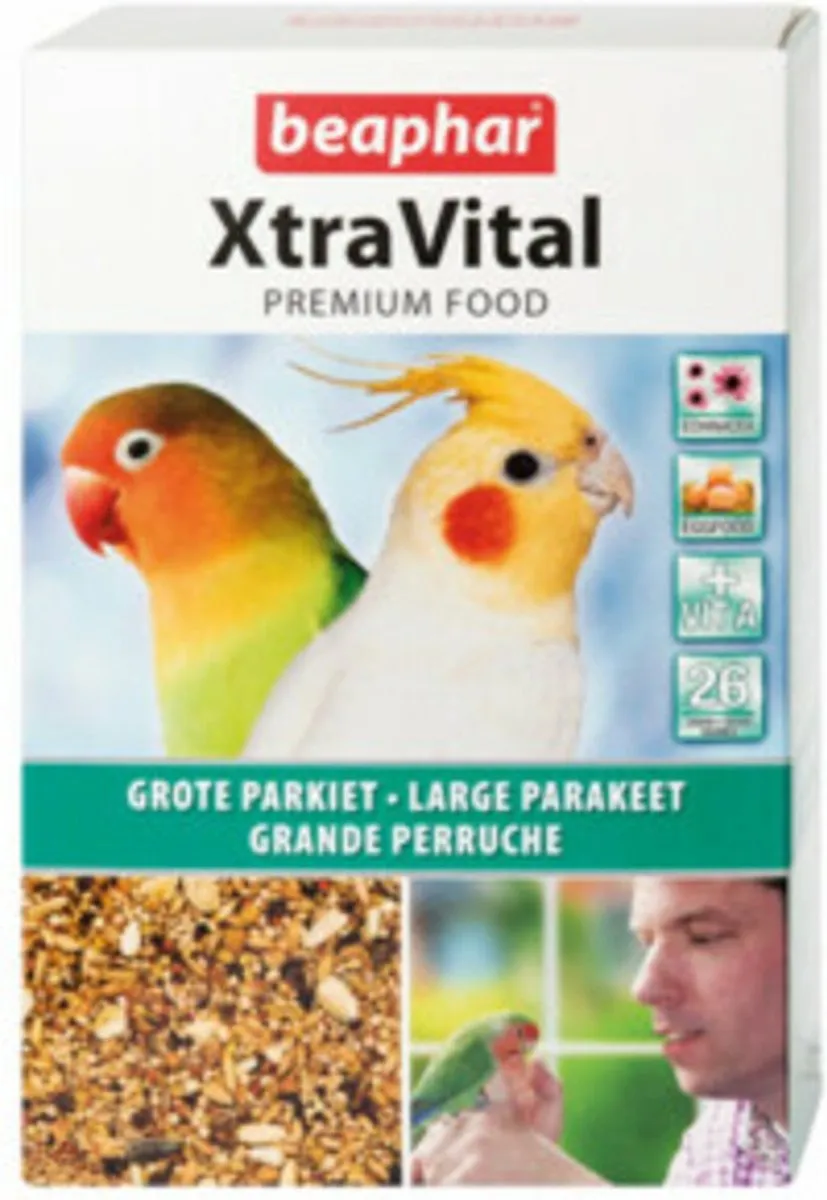 Beaphar XtraVital Grote Parkiet - 5 x 1 kg - Voordeelverpakking
