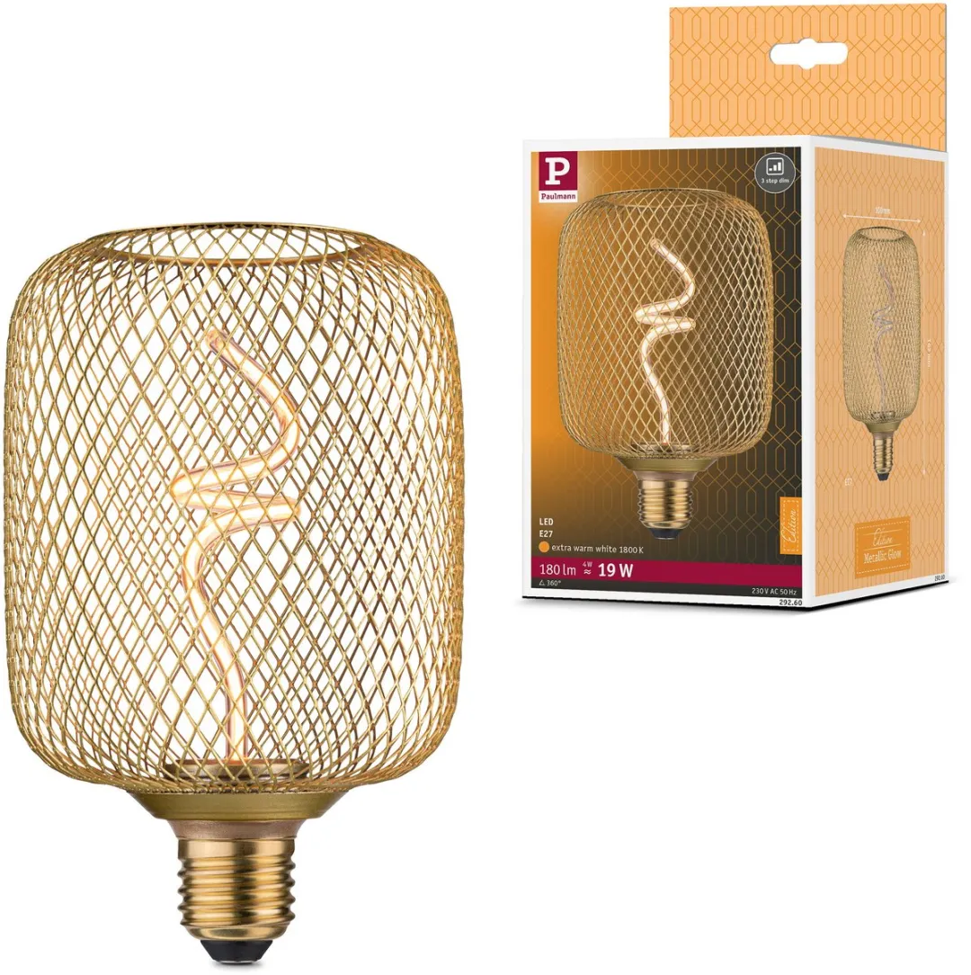 Paulmann Metallic Glow Ampoules LED 4W 180lm