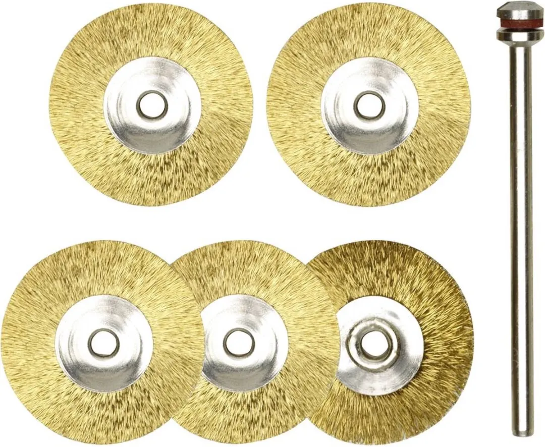 Proxxon - Schijfborst.mess.ø 22 Mm, 5 St.+hdr. (Pr28962) - modelbouwsets, hobbybouwspeelgoed voor kinderen, modelverf en accessoires