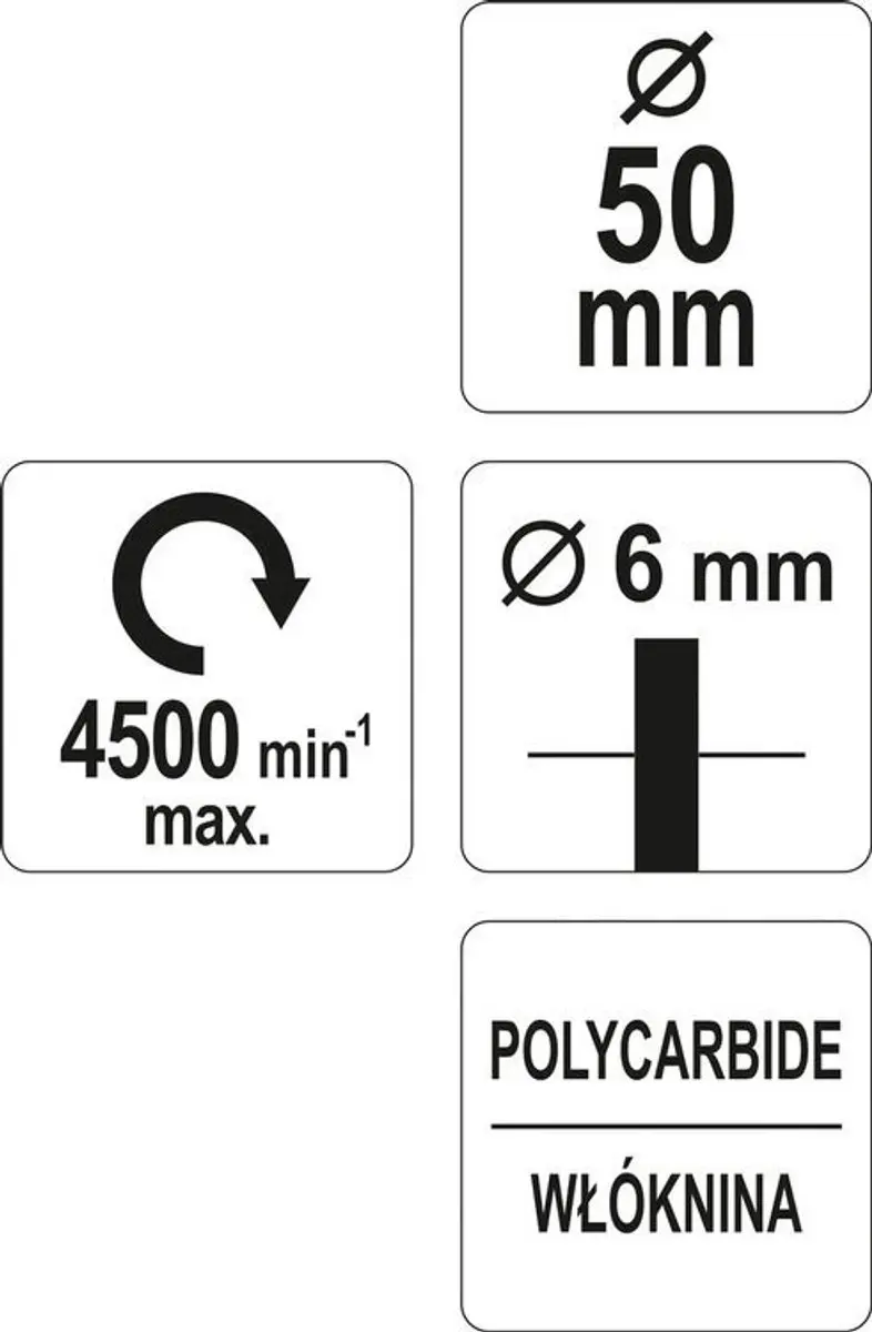 Yato YT-47800 Schuurborstel van Vlies - 50mm - afbeelding 4 van 4