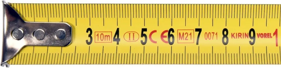 Vorel Rolmaat 10m x 25mm Dubbele Vergrendeling - afbeelding 3 van 6