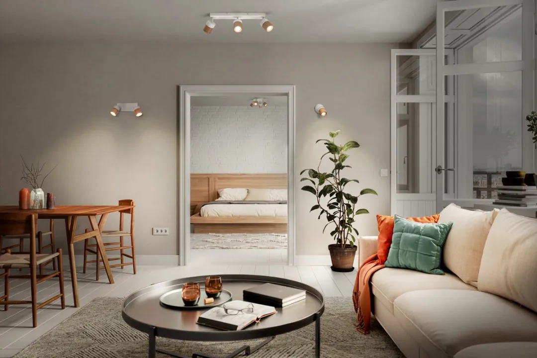 Osram LED Spot Wood Line 4xGU10 - Warm wit - Houtdecor