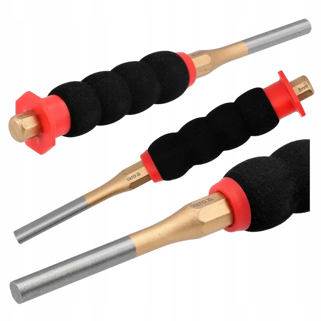Yato Parallel Pin Punch 8mm, 180mm, Titanium Coated