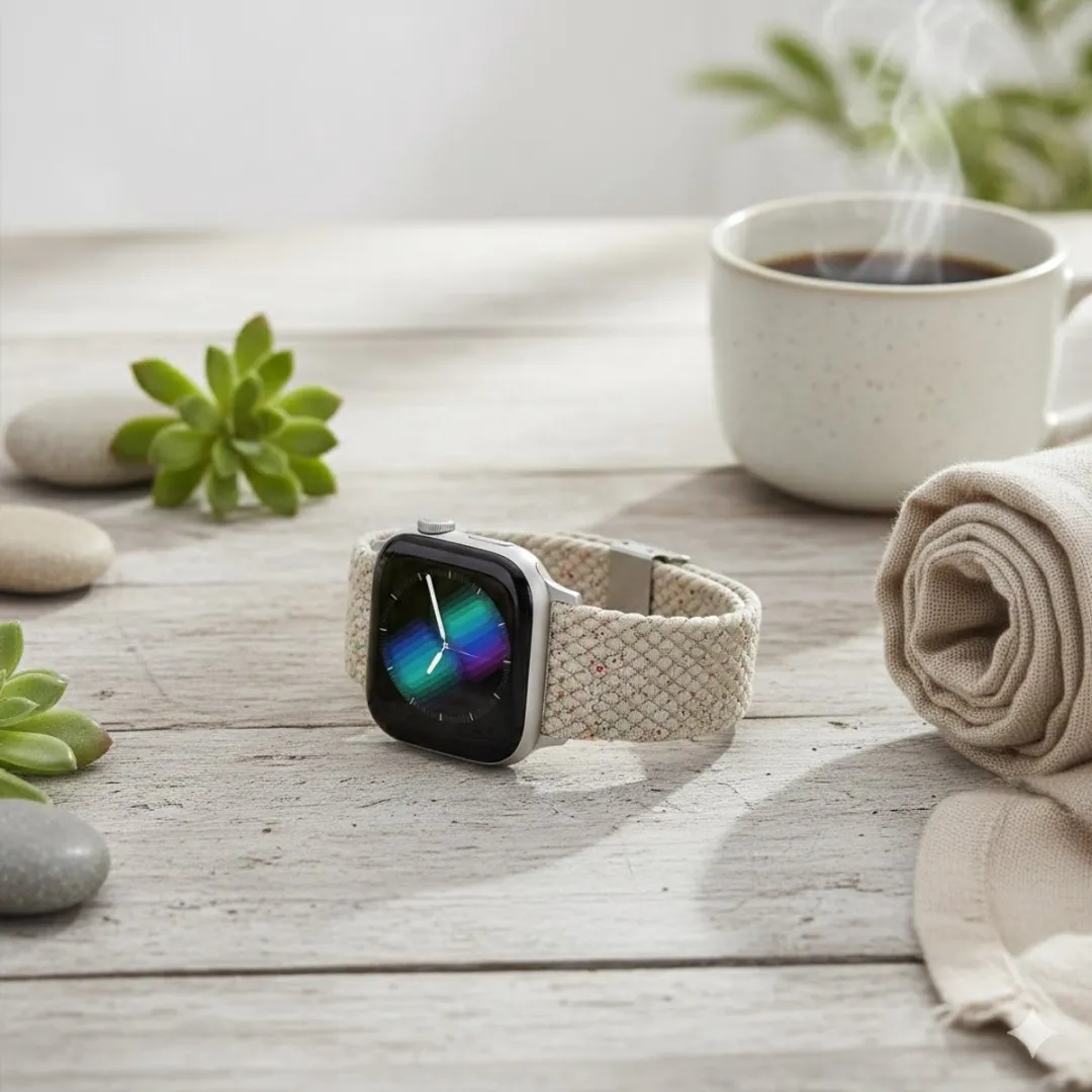 NuveX Licht Goud Horlogebandje Apple Watch 38-42mm - Elastisch