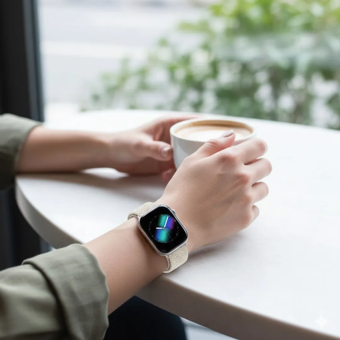 NuveX Licht Goud Horlogebandje Apple Watch 38-42mm - Elastisch