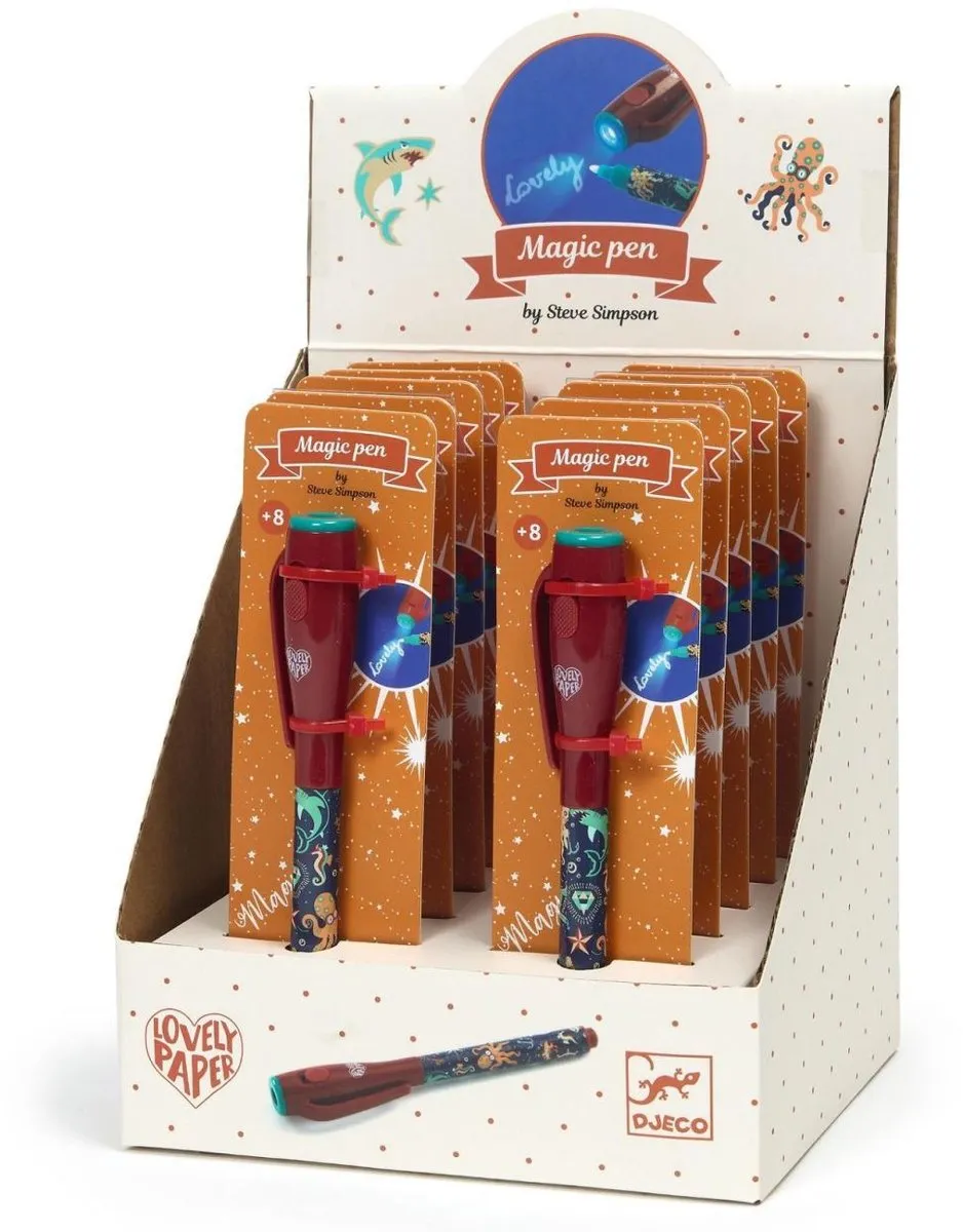Djeco Steve Serie Magische Pen UV - Rood