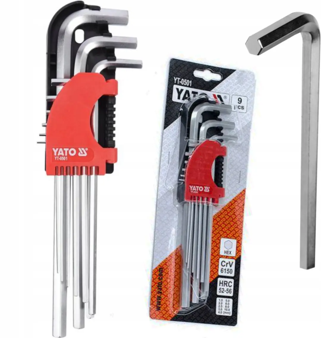 Yato YT-0501 Lange Inbussleutelset 1,5-10mm