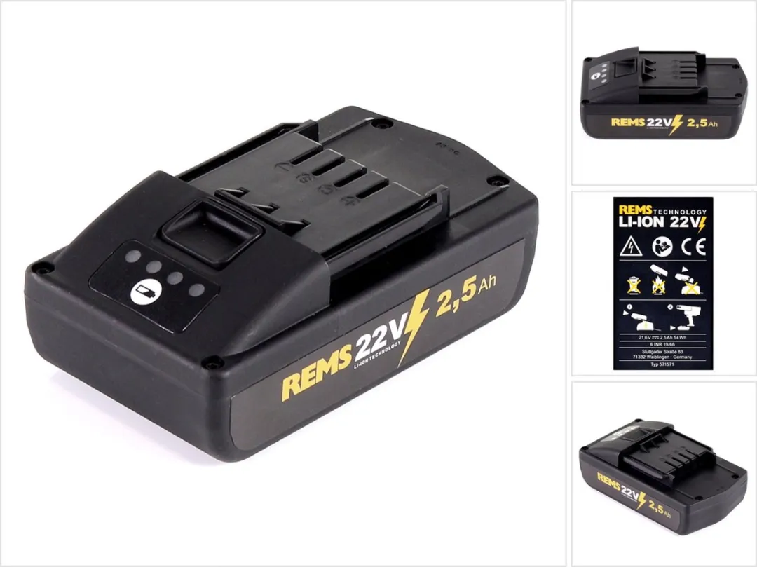 Rems Accu Tbv Mini-Press 22 Volt Schuif Accu 2.5 Ah