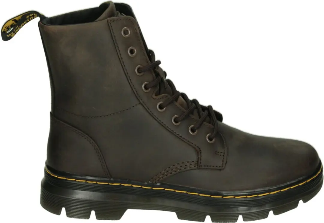 Dr. Martens Combs Leather Veterschoen - Bruin - 44 - afbeelding 2 van 6