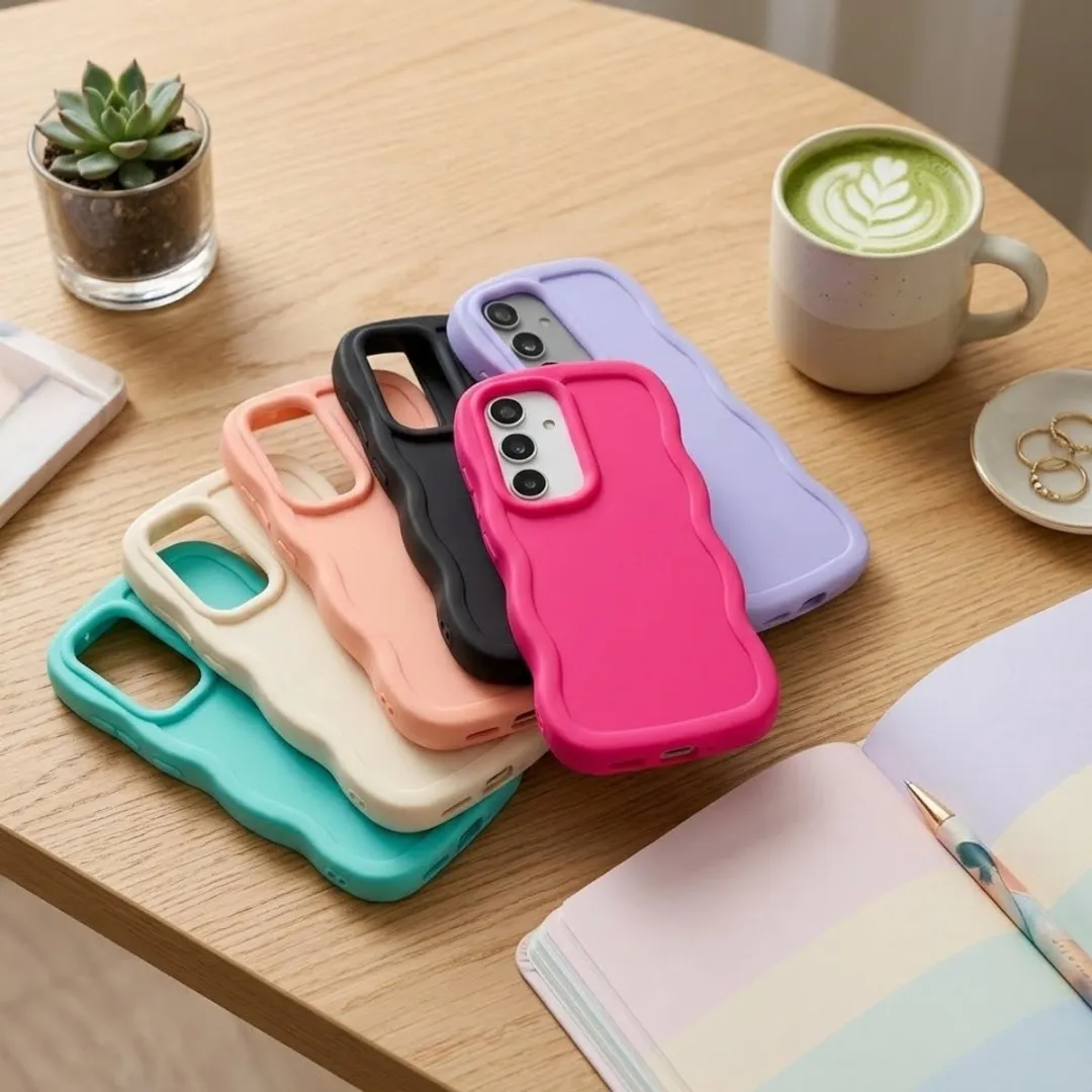 NUVEX Siliconen Hoesje Samsung Galaxy A17 - 6 Stuks - Effenen Kleuren