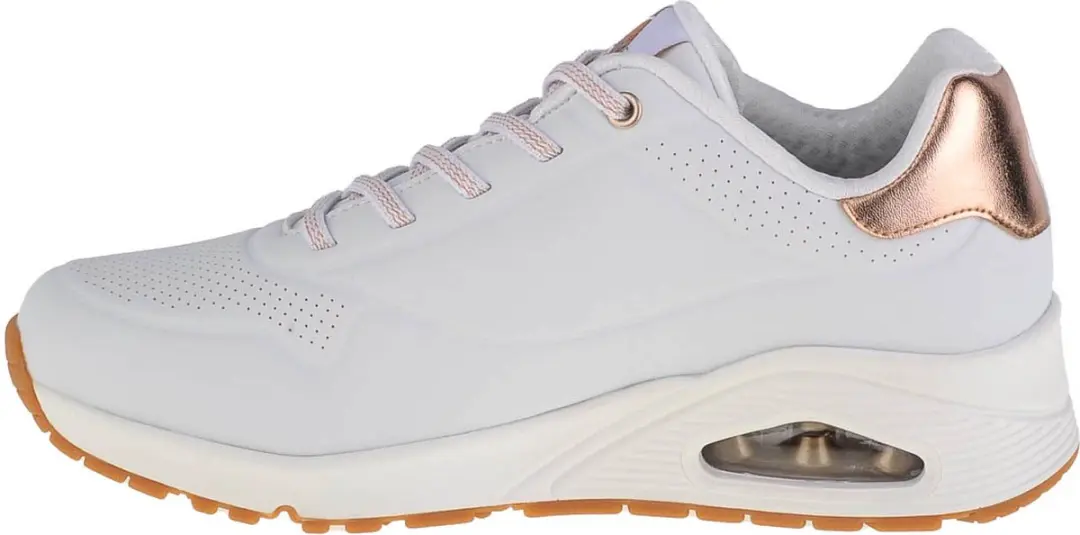 Skechers Uno Shimmer Away Dames Sneakers - Wit - afbeelding 2 van 4