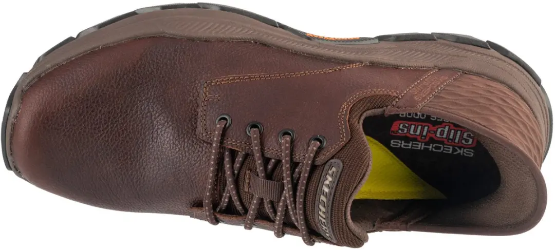 Skechers Slip-Ins Respected Garrett Sneakers - Heren - Bruin - Maat 45 - afbeelding 3 van 5