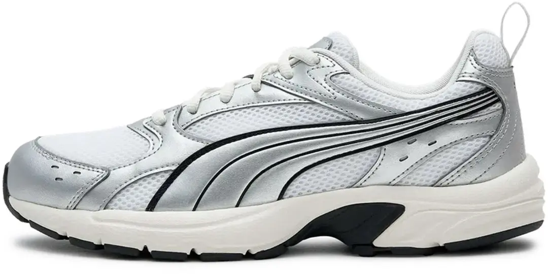 PUMA Milenio Tech Light Sneakers - Wit/Zilver/Zwart - afbeelding 5 van 6