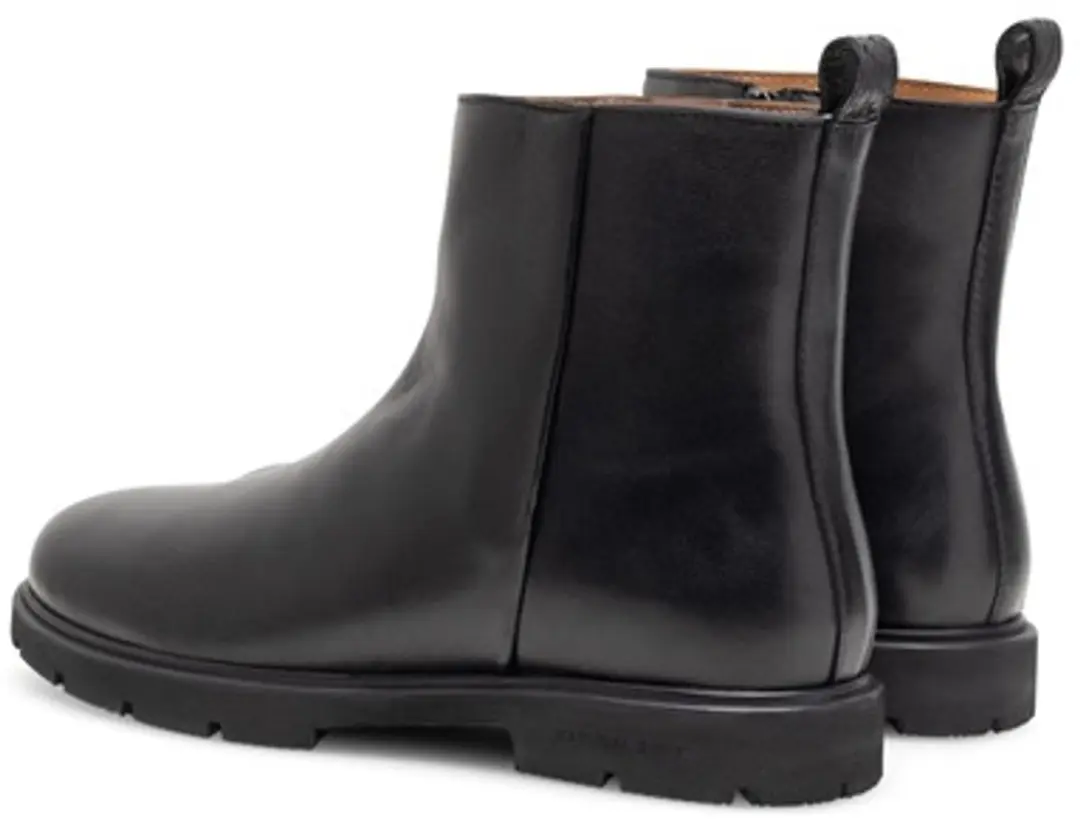 Woden Kate leren boots zwart