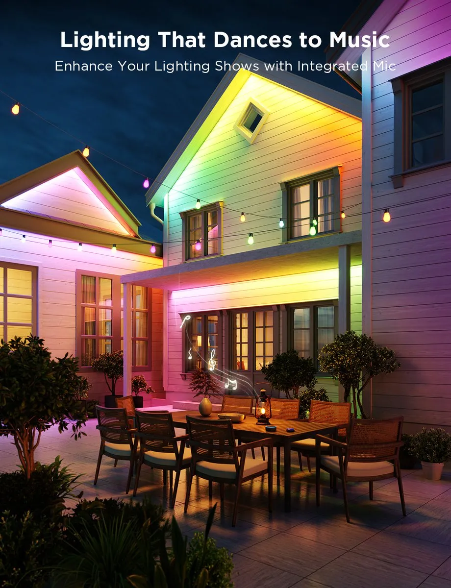 Govee Outdoor Strip Light Pro RGBICWW LED Strip 10m - App-bediening
