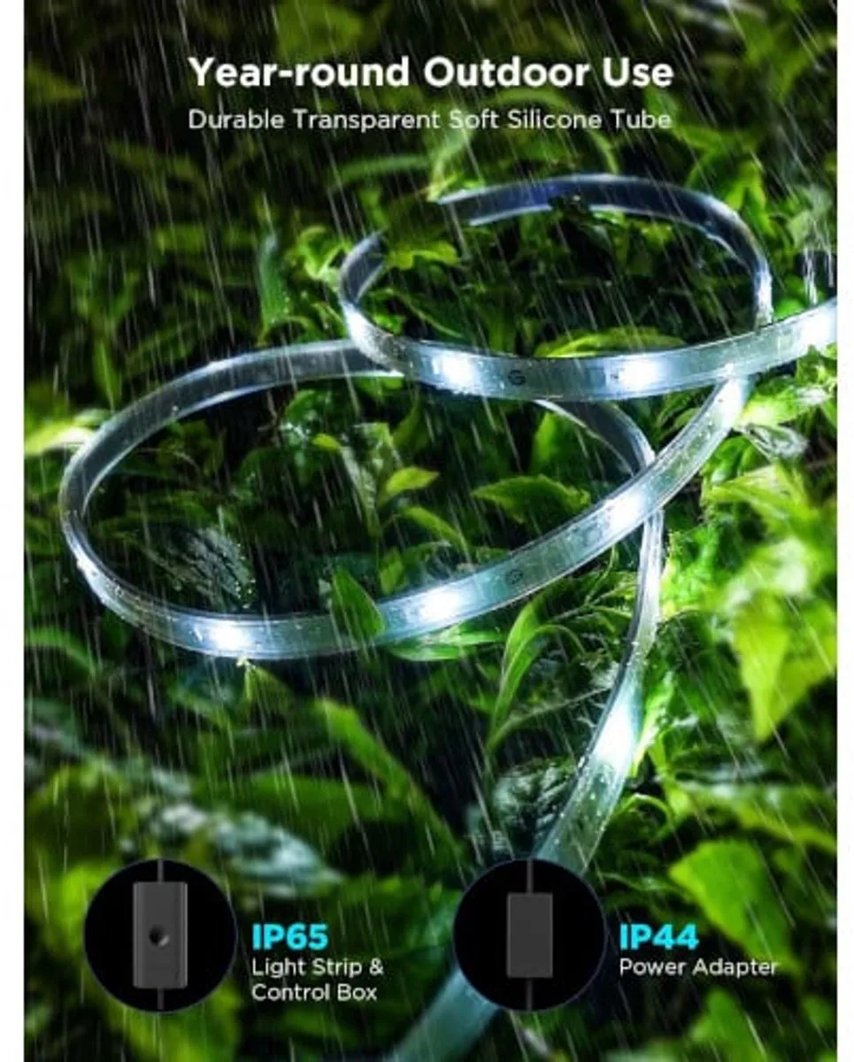 Govee Outdoor Strip Light Pro RGBICWW LED Strip 10m - App-bediening - afbeelding 6 van 6
