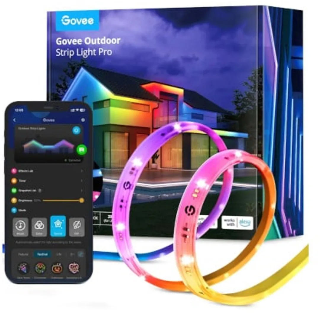 Govee Outdoor Strip Light Pro RGBICWW LED Strip 10m - App-bediening