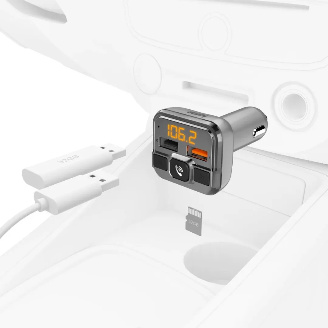 Hama FM Transmitter Bluetooth Handsfree Zilver