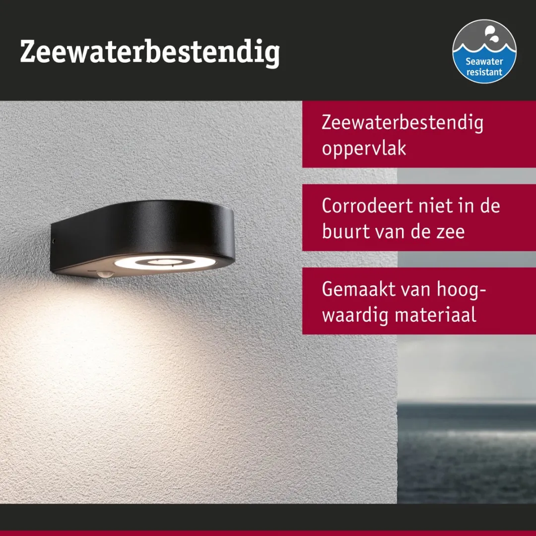 Paulmann Silma LED Wandarmatuur Buiten Antraciet - 3000K 5,5W