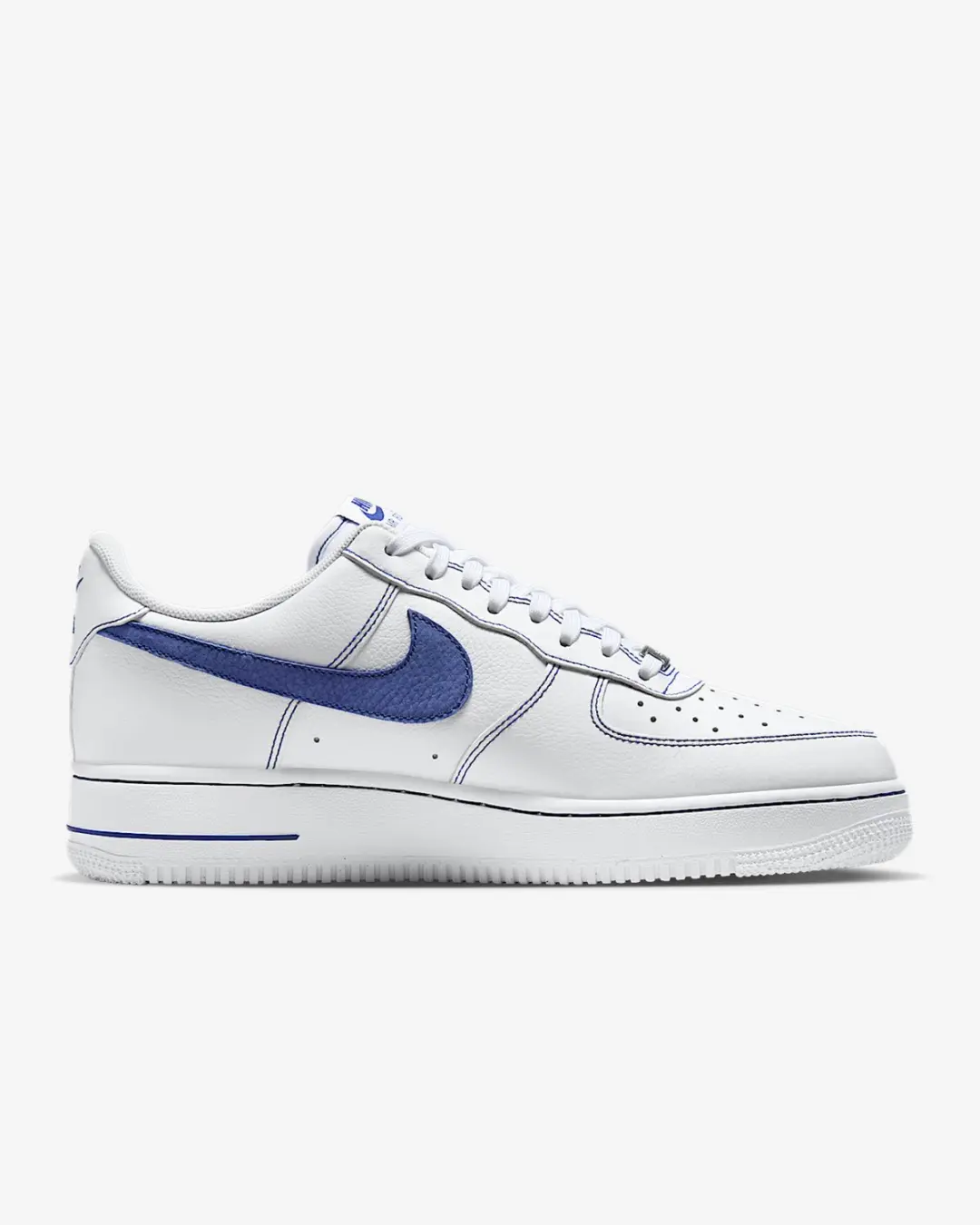 Nike Air Force 1 '07 LV8 Heren Sneakers - Wit/Blauw - afbeelding 6 van 6