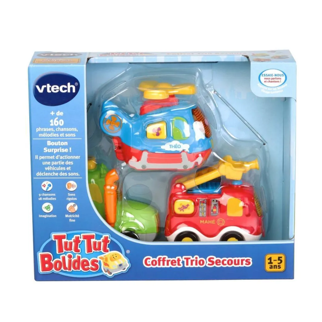 VTech Toet Toet Auto's Trio Bart Tijn Harvey - Educatief Speelgoed 80-205823 - Multikleuren