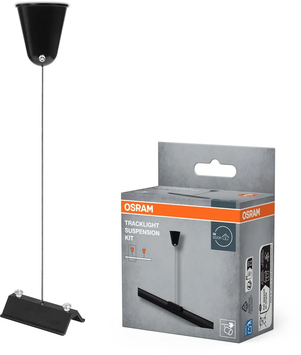 Osram Tracklight Ophangset Zwart