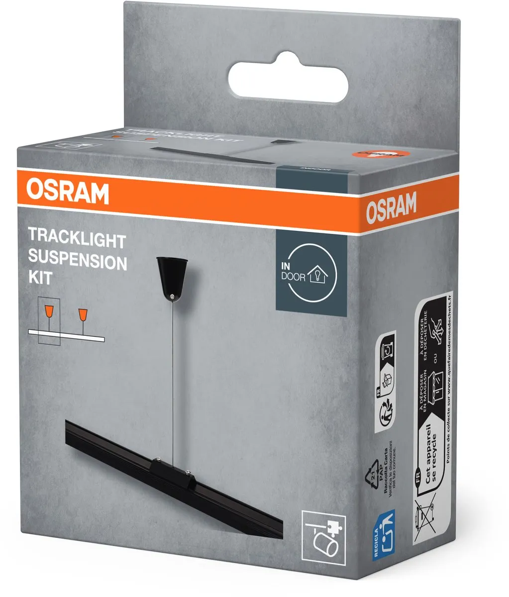 Osram Tracklight Ophangset Zwart