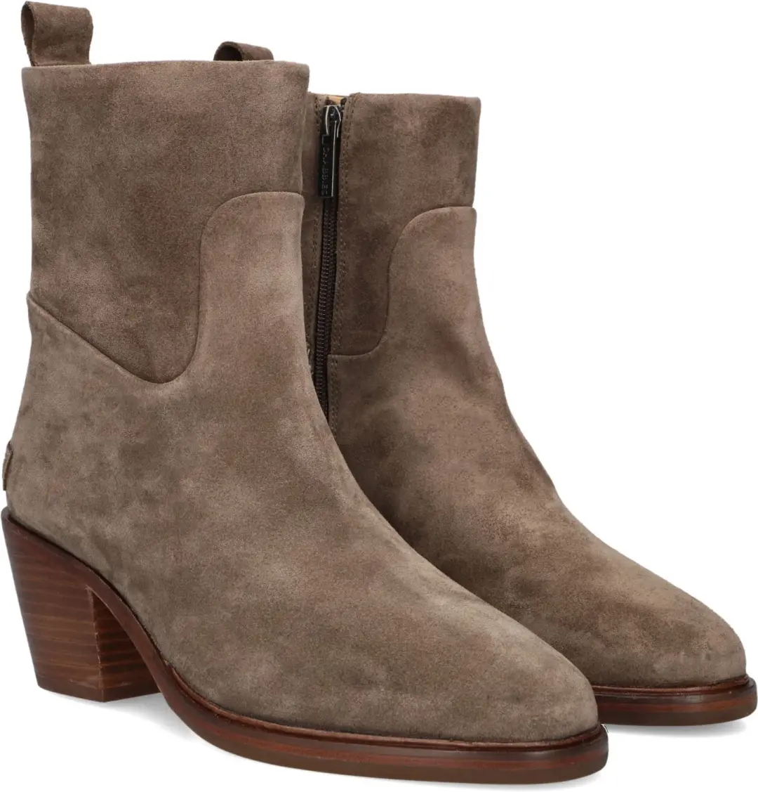 Shabbies Amsterdam Joan Ankie Enkellaarsjes - Taupe - afbeelding 4 van 5