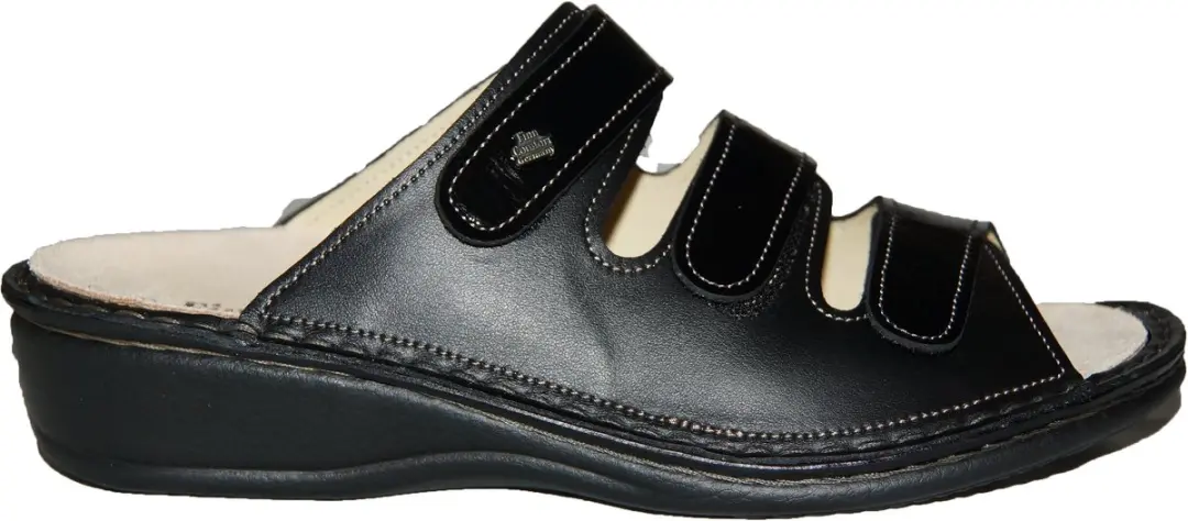 Finn Comfort slippers model Pisa zwart Maat: 38
