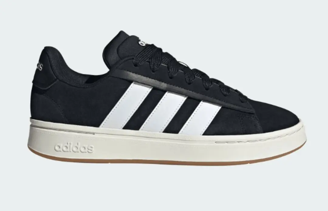 adidas Grand Court Alpha 00s Unisex Sneakers - Core Black/Cloud White - afbeelding 3 van 6