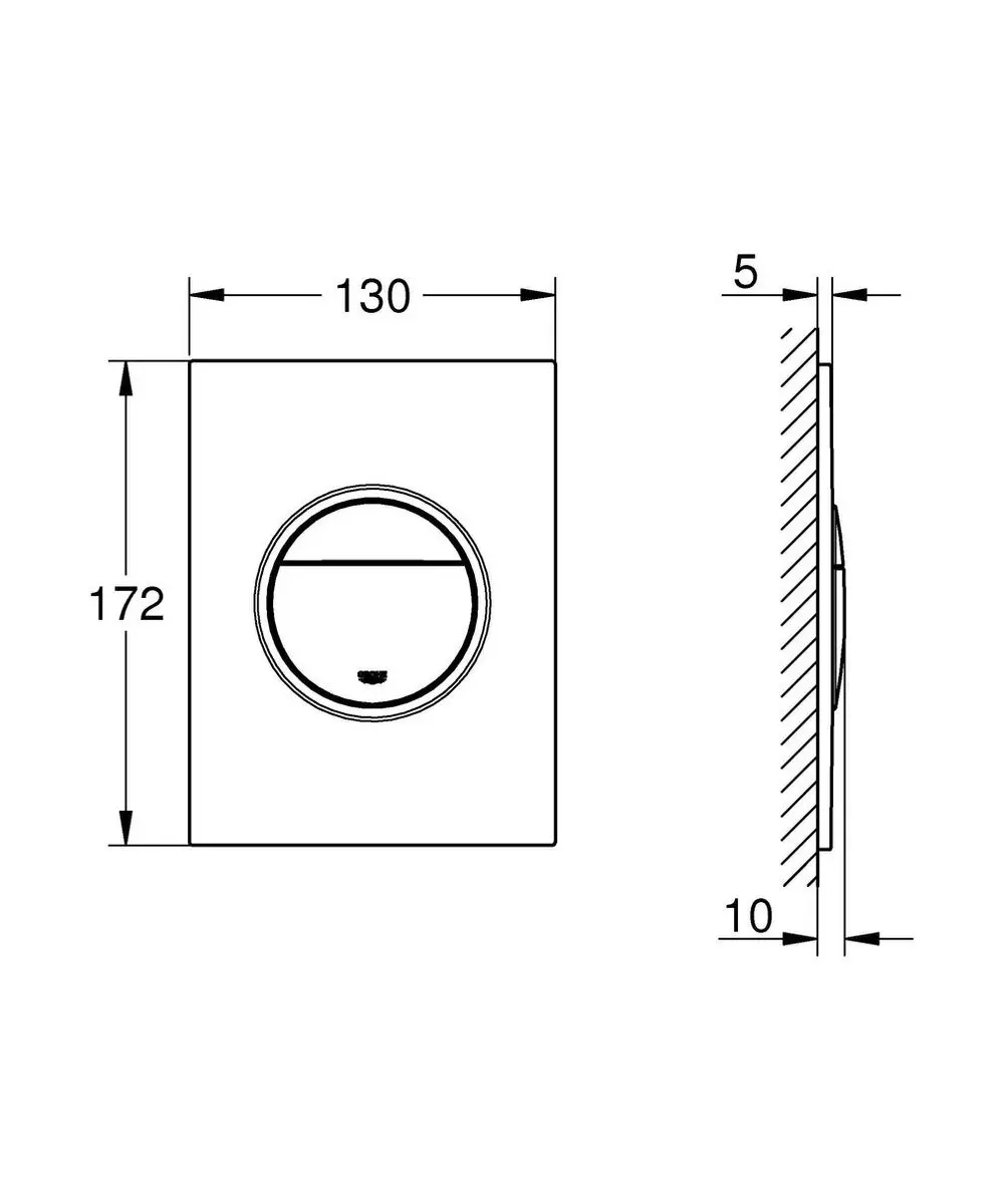 GROHE Nova Cosmopolitan S 37601GN0 Bedieningspaneel - afbeelding 6 van 6