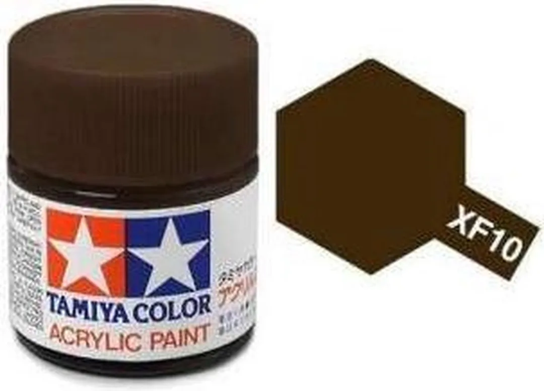 Tamiya XF-10 Acrylverf - 23ml - Matt Bruin
