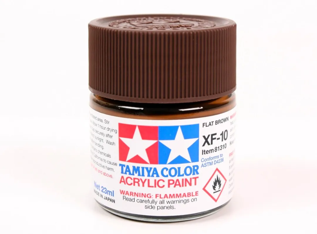 Tamiya XF-10 Acrylverf - 23ml - Matt Bruin