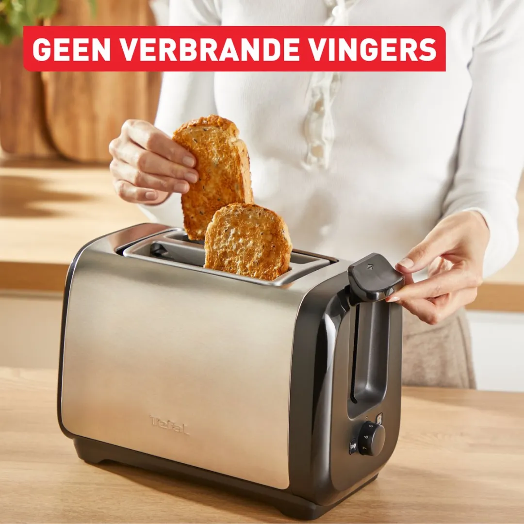 Tefal Subito TT5S1DE0 Broodrooster 2 Sneden - 1300W - Zilver
