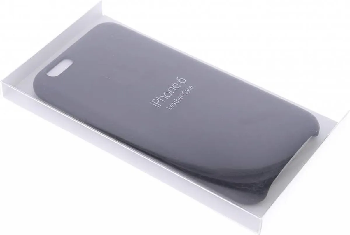 Apple iPhone Leather Case MMHH2ZM/A - Zwart - afbeelding 6 van 6