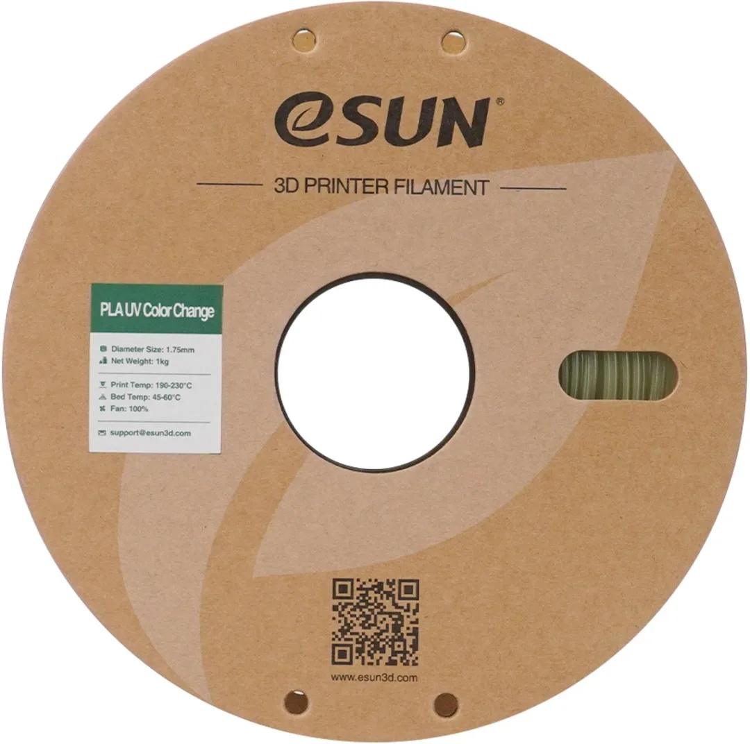 ESUN PLA-UV Color Change 1.75mm 3D Printer Filament - 1kg - Groen