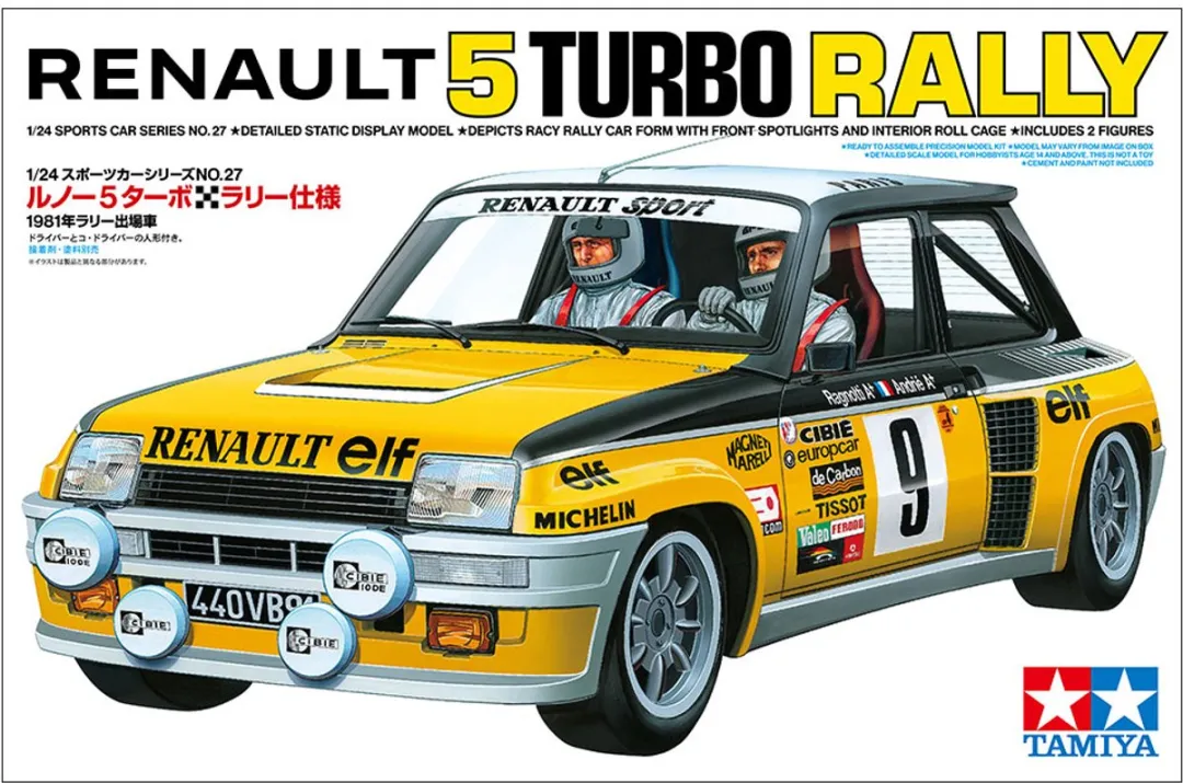 Tamiya Renault 5 Turbo Rally 24027 Modelbouwpakket 1:24