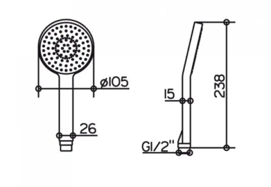 Keuco Edition 11 Handdouche - Chroom - 51180010300 - afbeelding 3 van 3