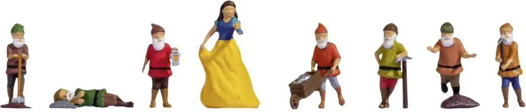 Noch H0 Sneeuwwitje en de Zeven Dwergen Figuur - Meerkleurig