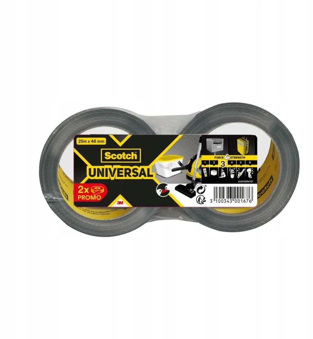 3M Scotch Universele Reparatietape 48mm x 50m (2x25m)