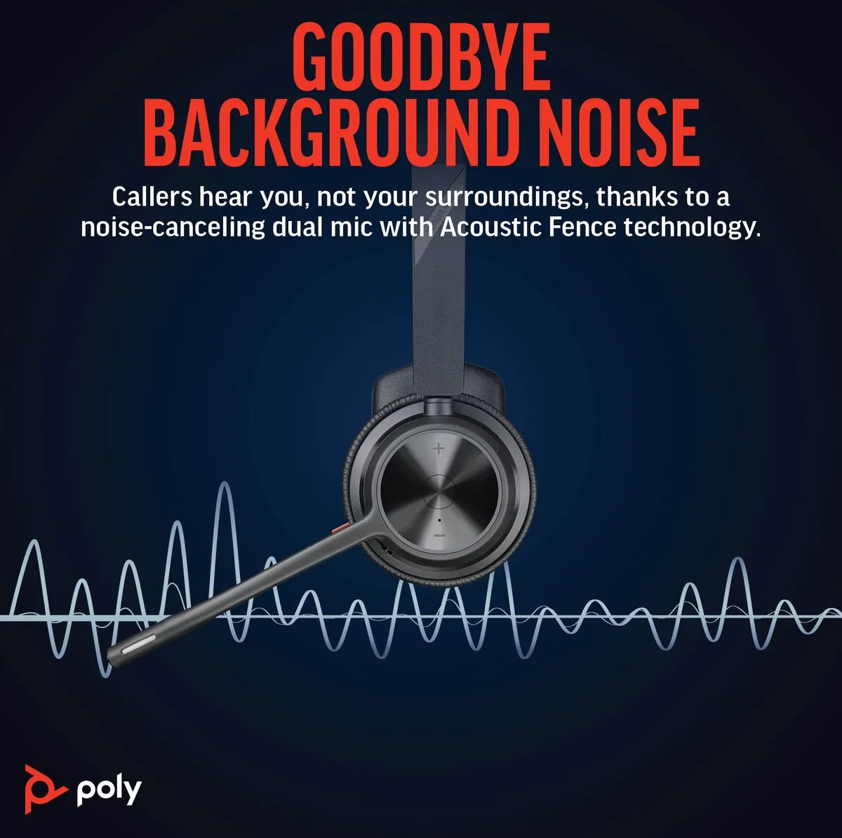 HP Poly Voyager 4310 Headset - Zwart
