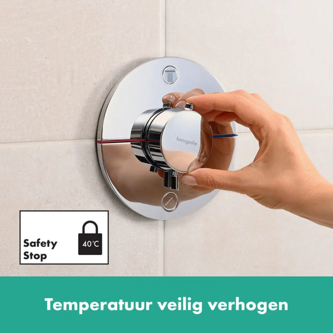 Hansgrohe ShowerSelect Comfort S 15556000 Thermostaat - Chroom - afbeelding 5 van 6