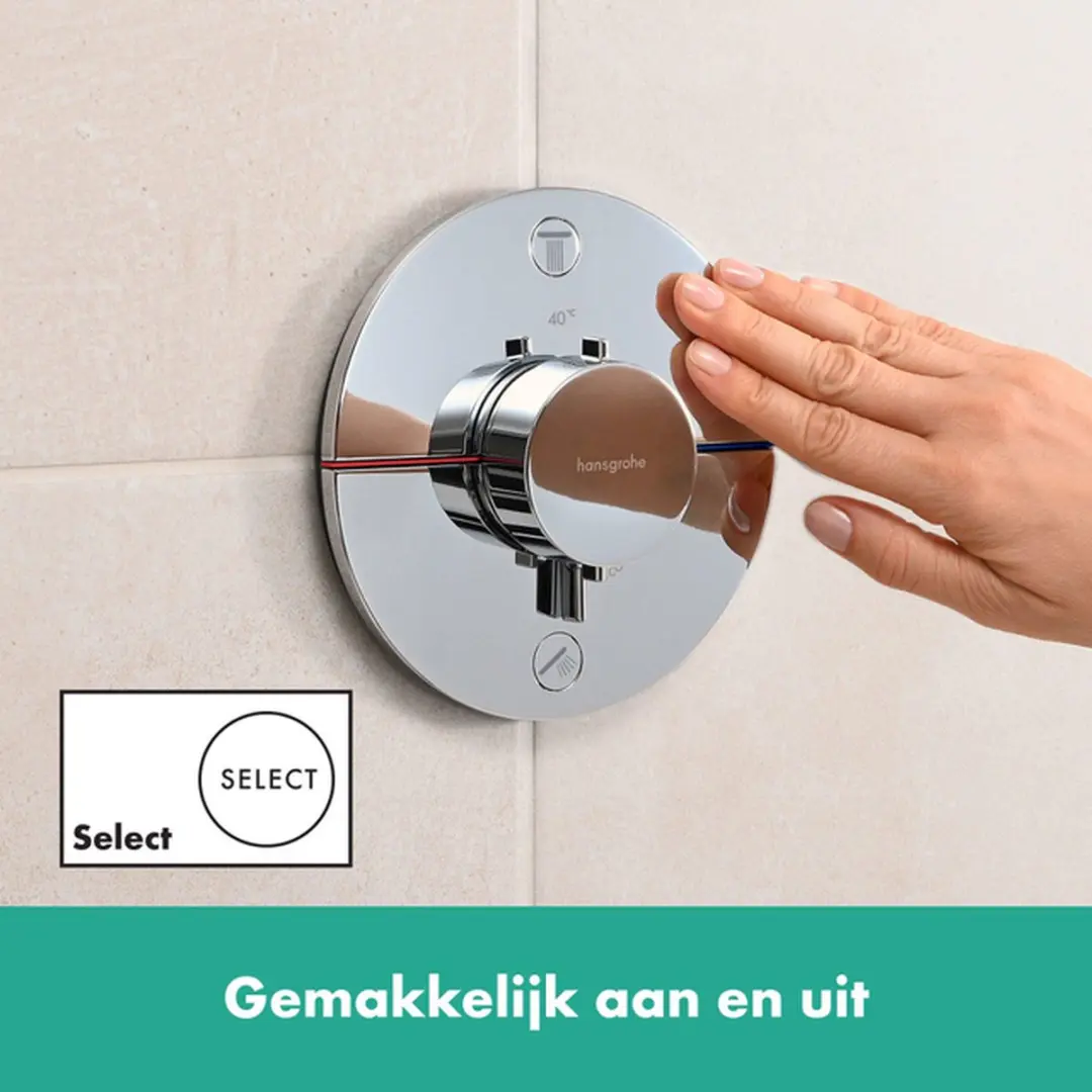 Hansgrohe ShowerSelect Comfort S 15556000 Thermostaat - Chroom - afbeelding 4 van 6