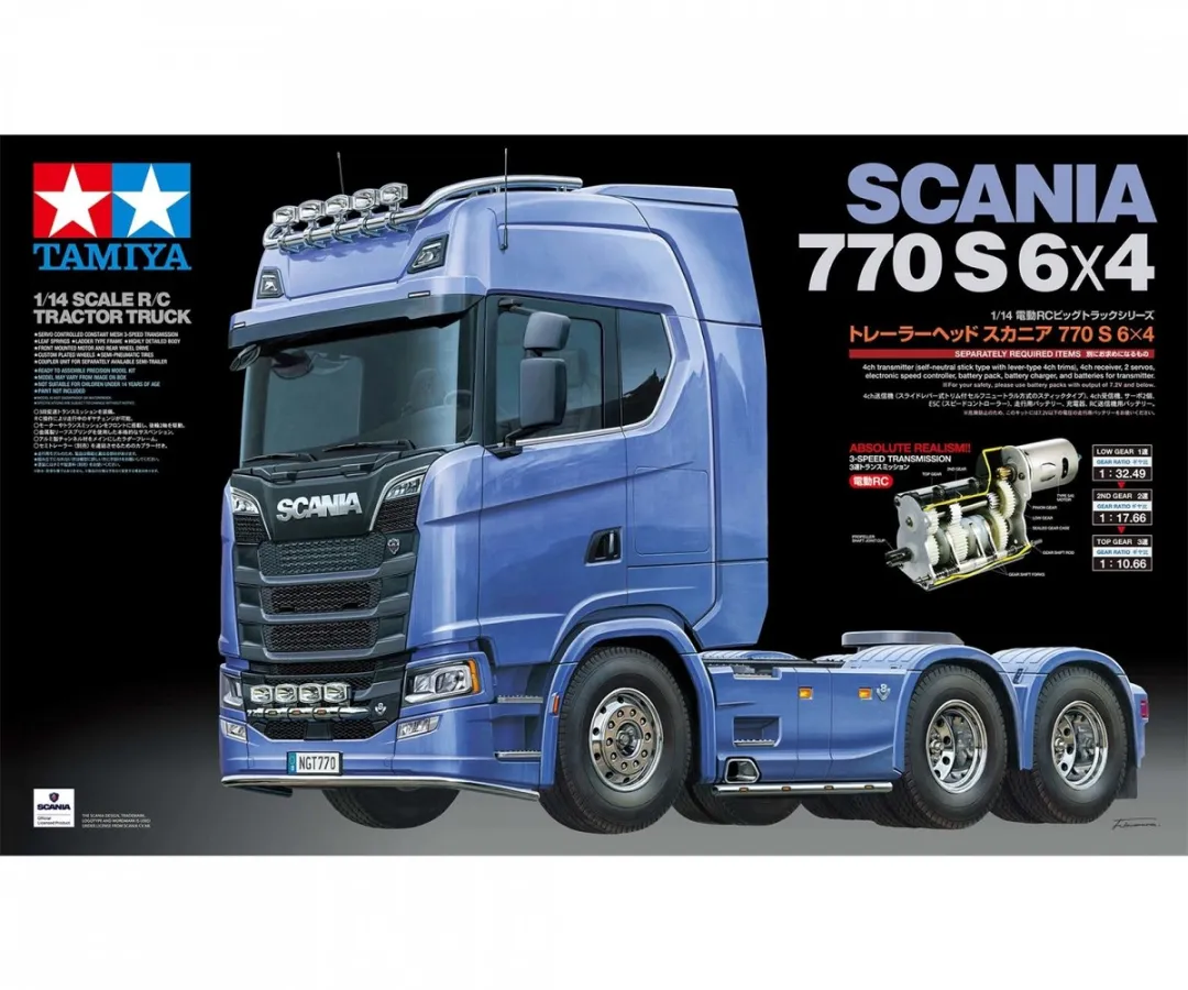 Tamiya 1:14 Scania S770 RC Modelkit - Multi