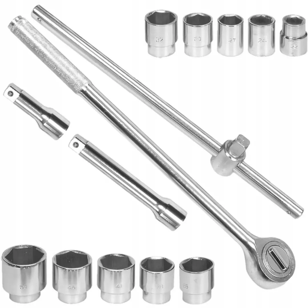 Vorel 58140 Dopsleutelset 3/4" - 22-50mm - 14-delig - afbeelding 3 van 4