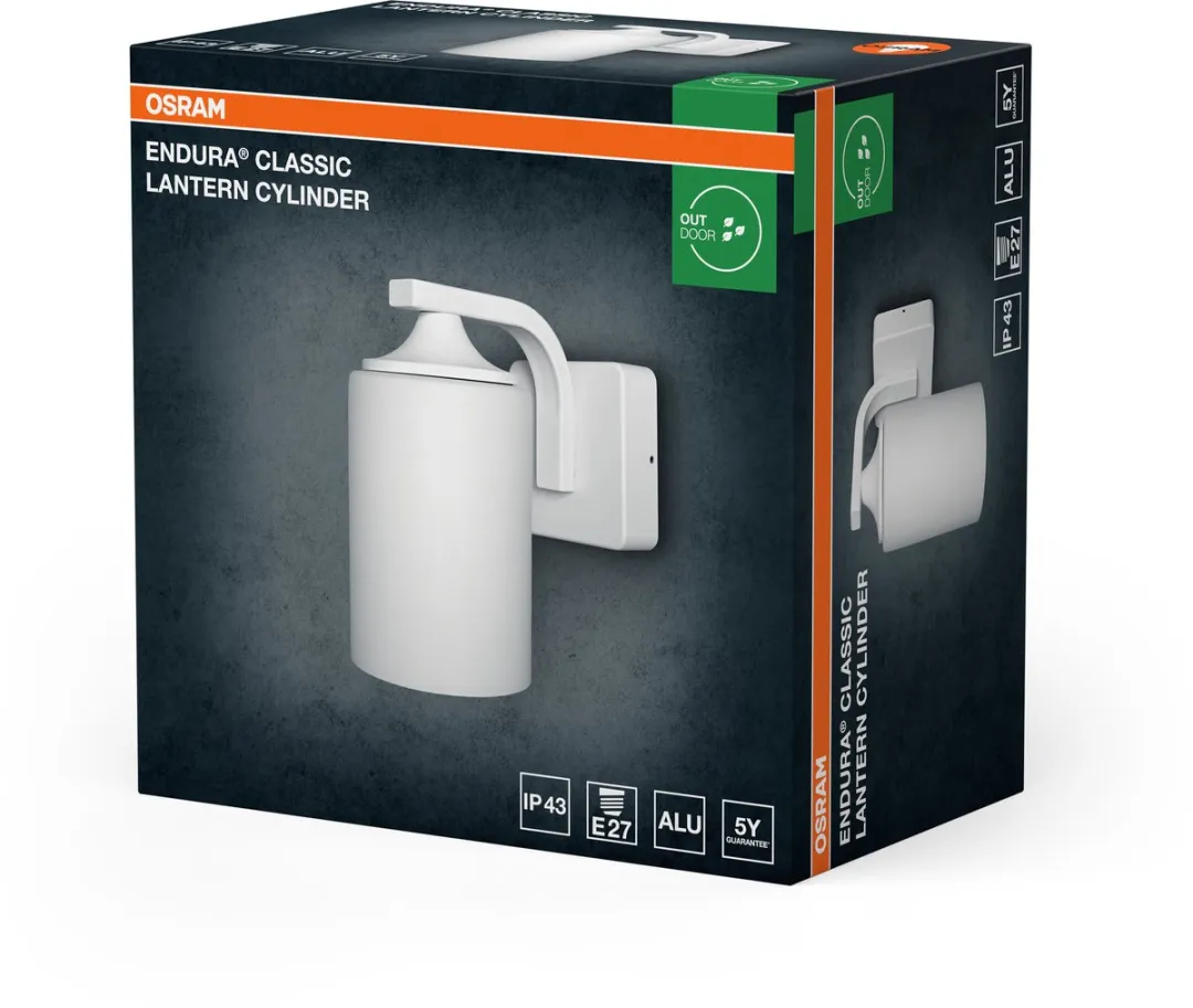 Osram Endura Classic Wandlamp E27 - Wit - IP43 - afbeelding 6 van 6