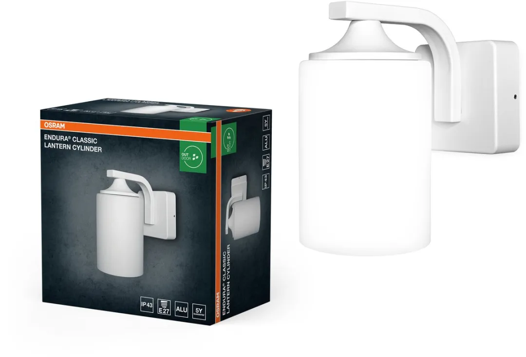 Osram Endura Classic Wandlamp E27 - Wit - IP43