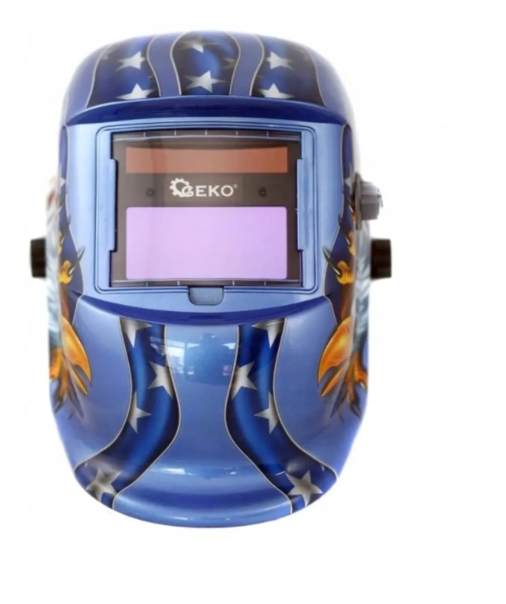 Zelfdonkere lashelm met adelaar design, blauw, GEKO