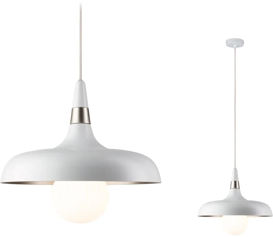Paulmann Juna Hanglamp E27 20W - Champagne/Wit mat