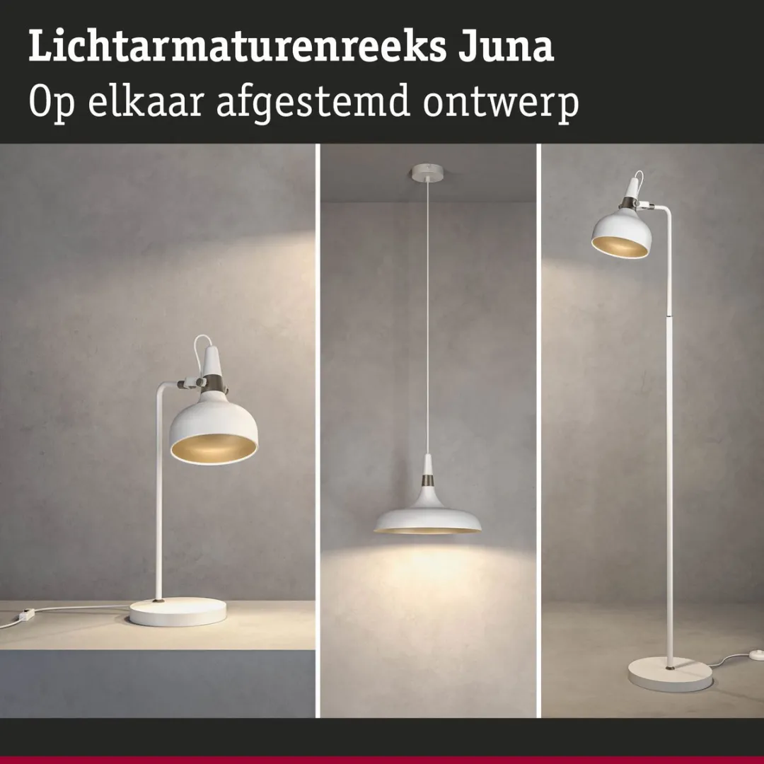 Paulmann Juna Hanglamp E27 20W - Champagne/Wit mat